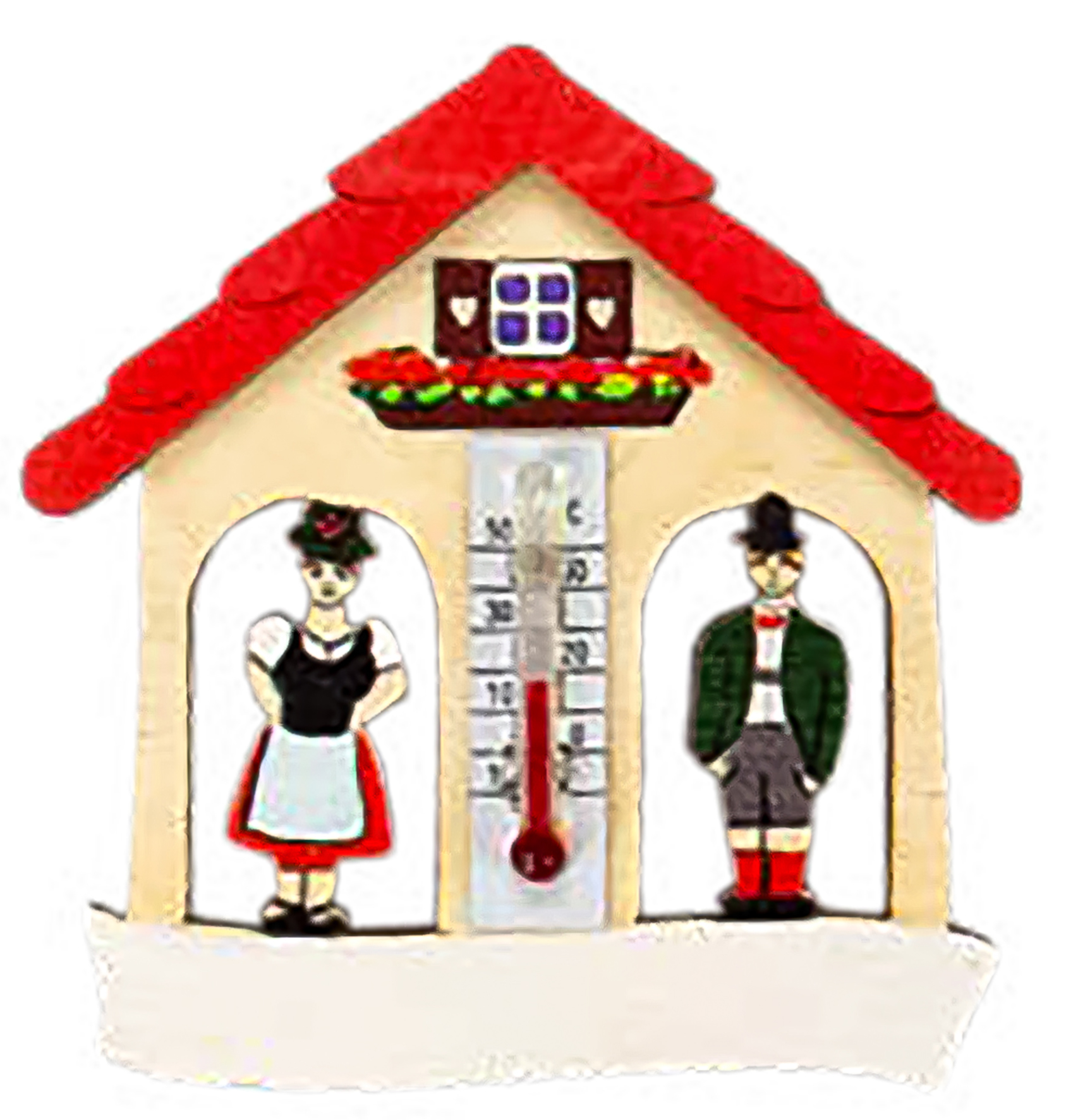 Magnet Haus Tirol mit Thermometer