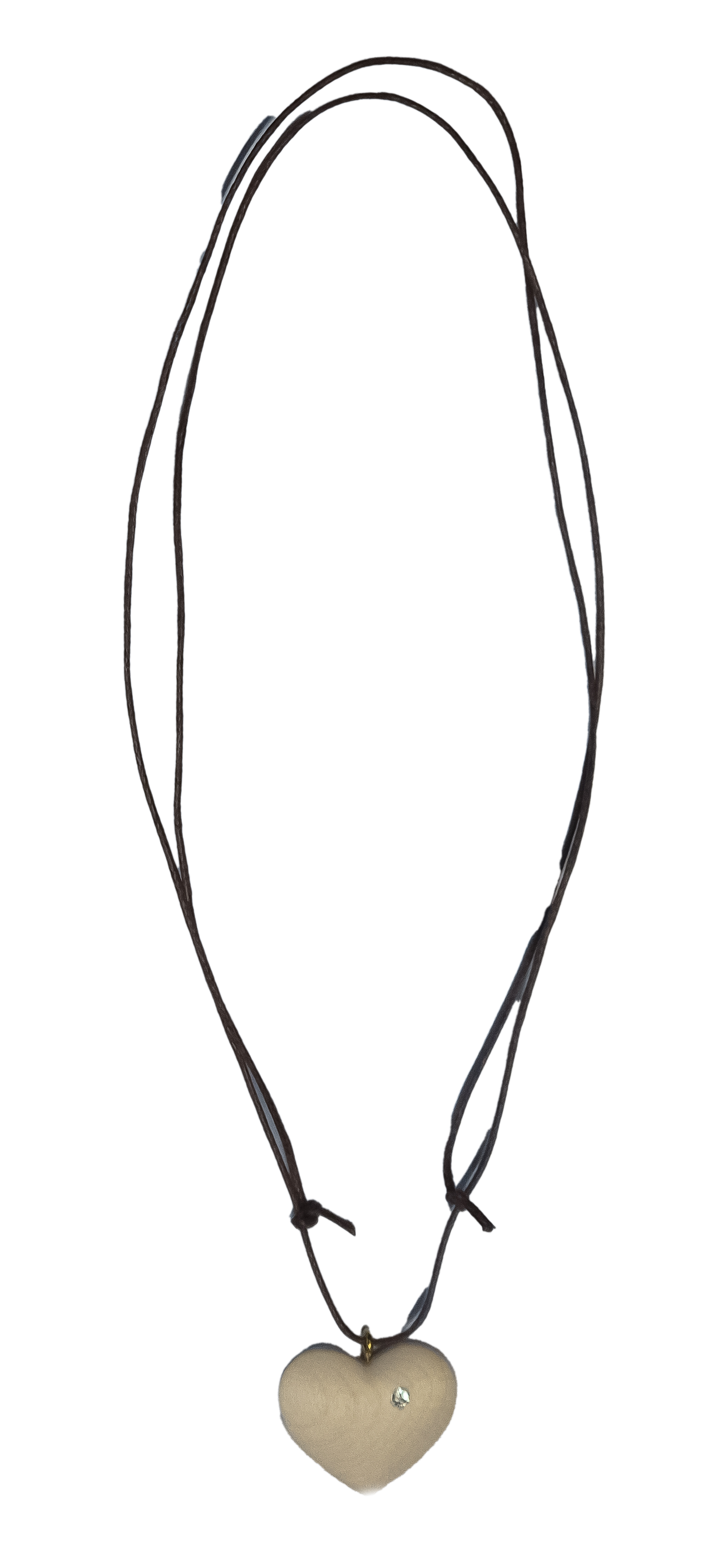 Necklace with maple heart