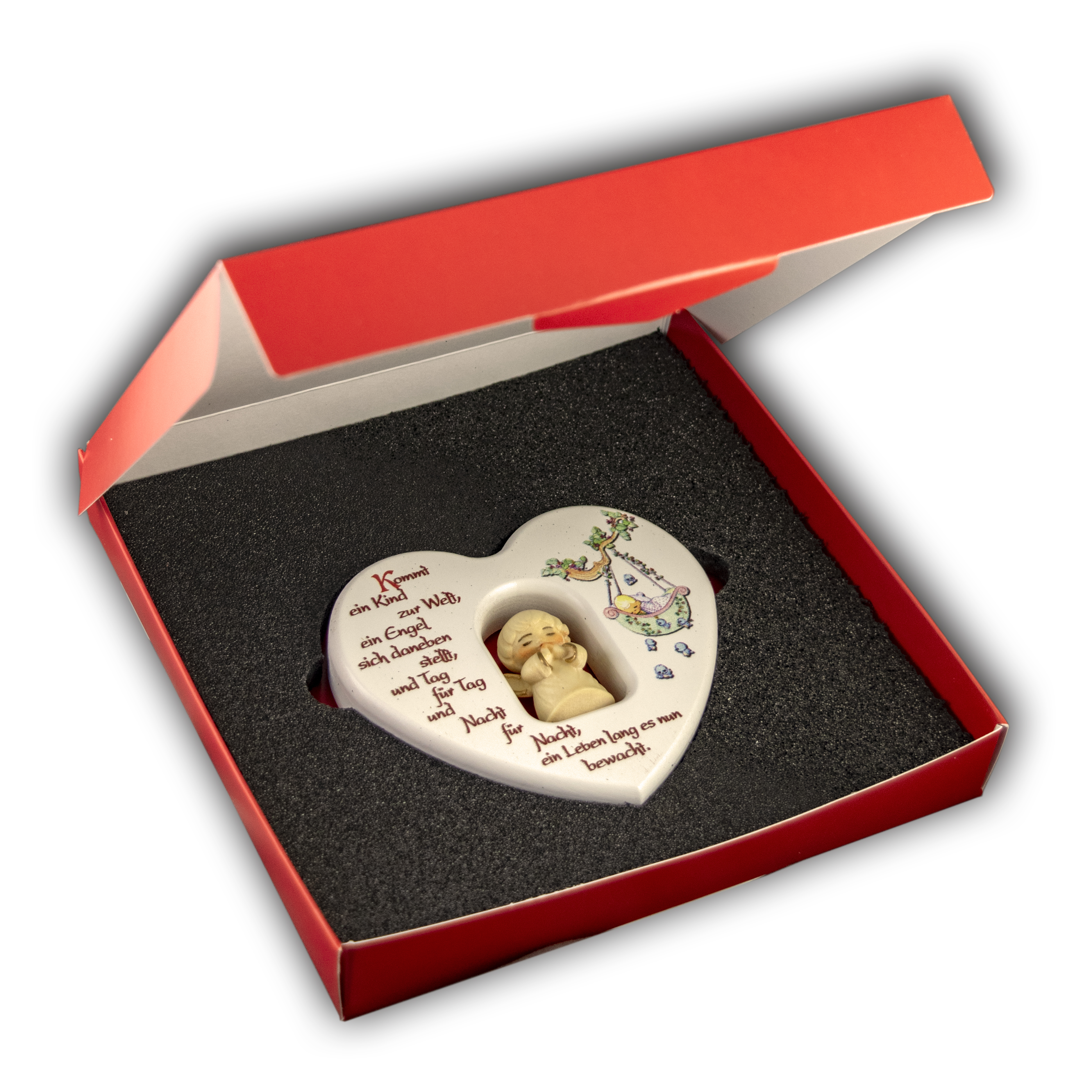 Weiß Herz "Kommt ein" und BOX