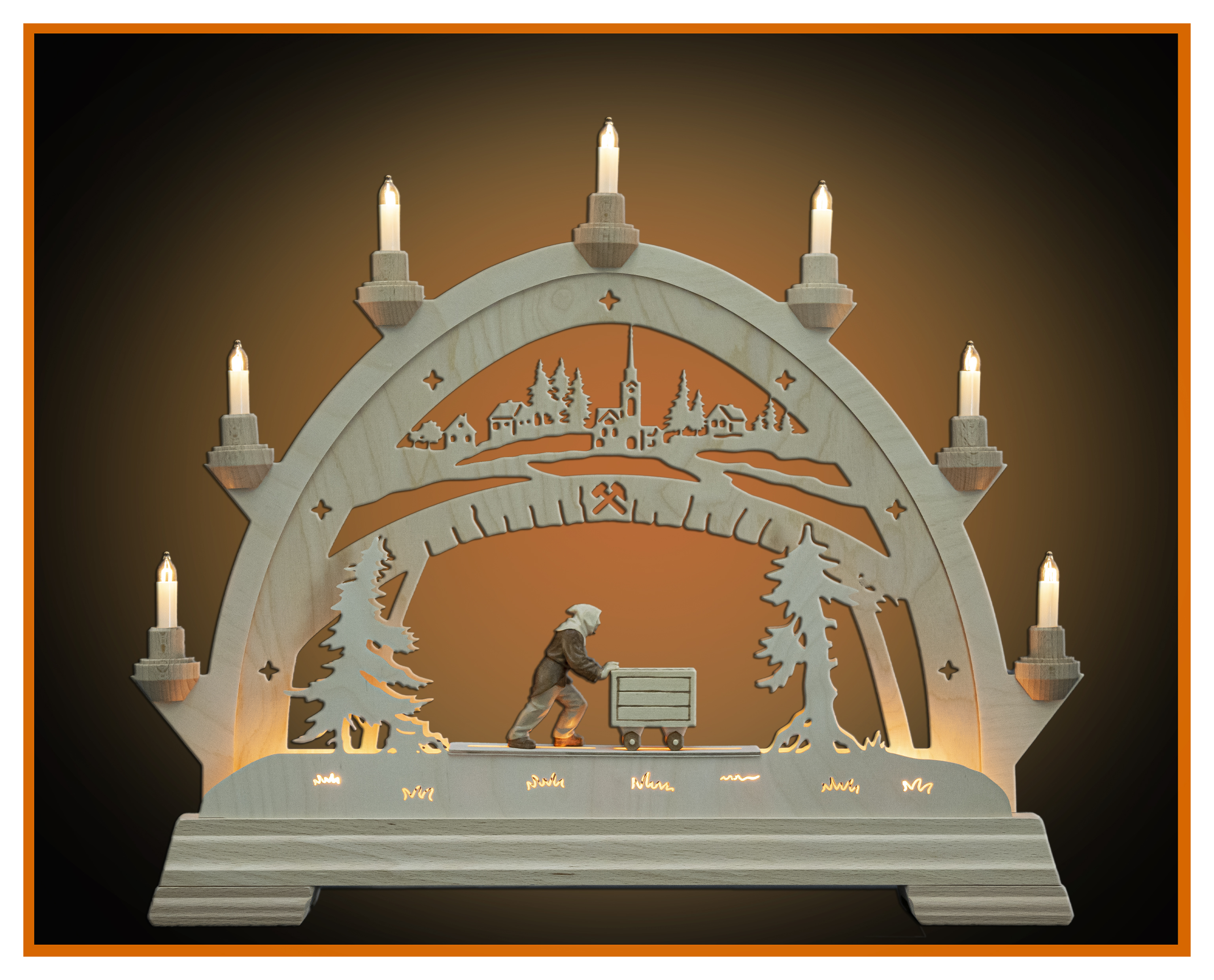 Rundbogen mit Bergmann + Hunt 49x42cm