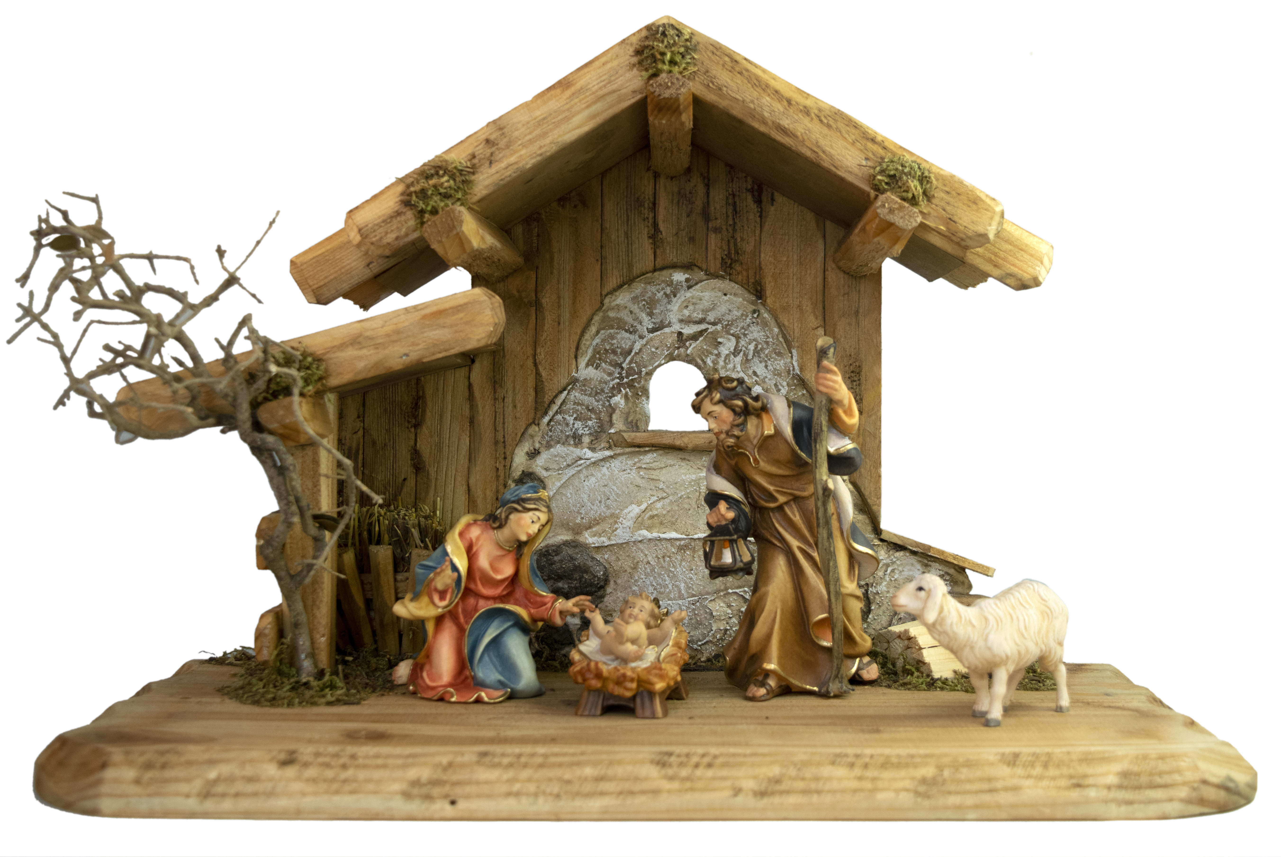 NAZ Hl.Familie +1 Schaf in Familienstall