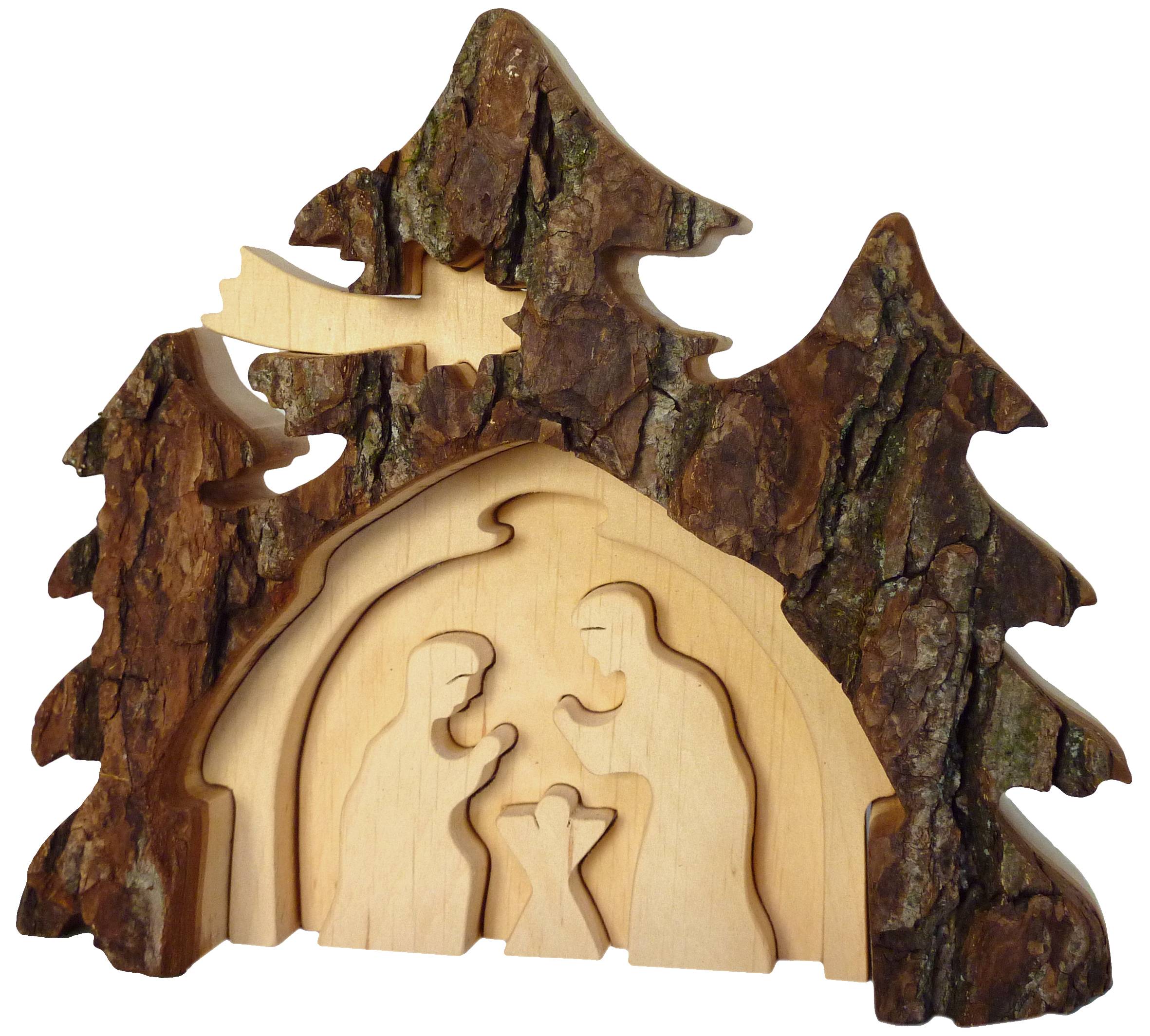 Rindenkrippe beweglich