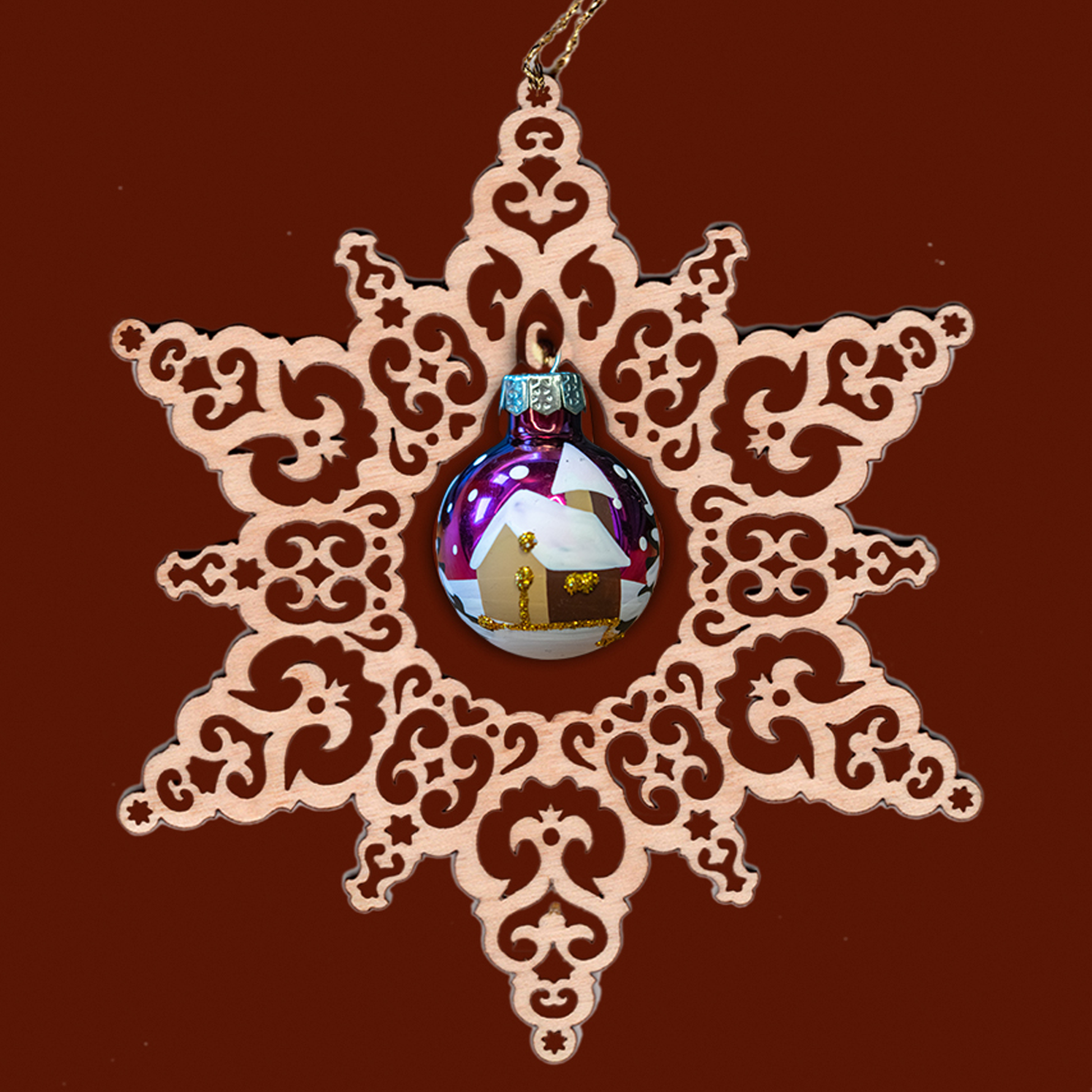 Box_Christmas Ball violet in Star