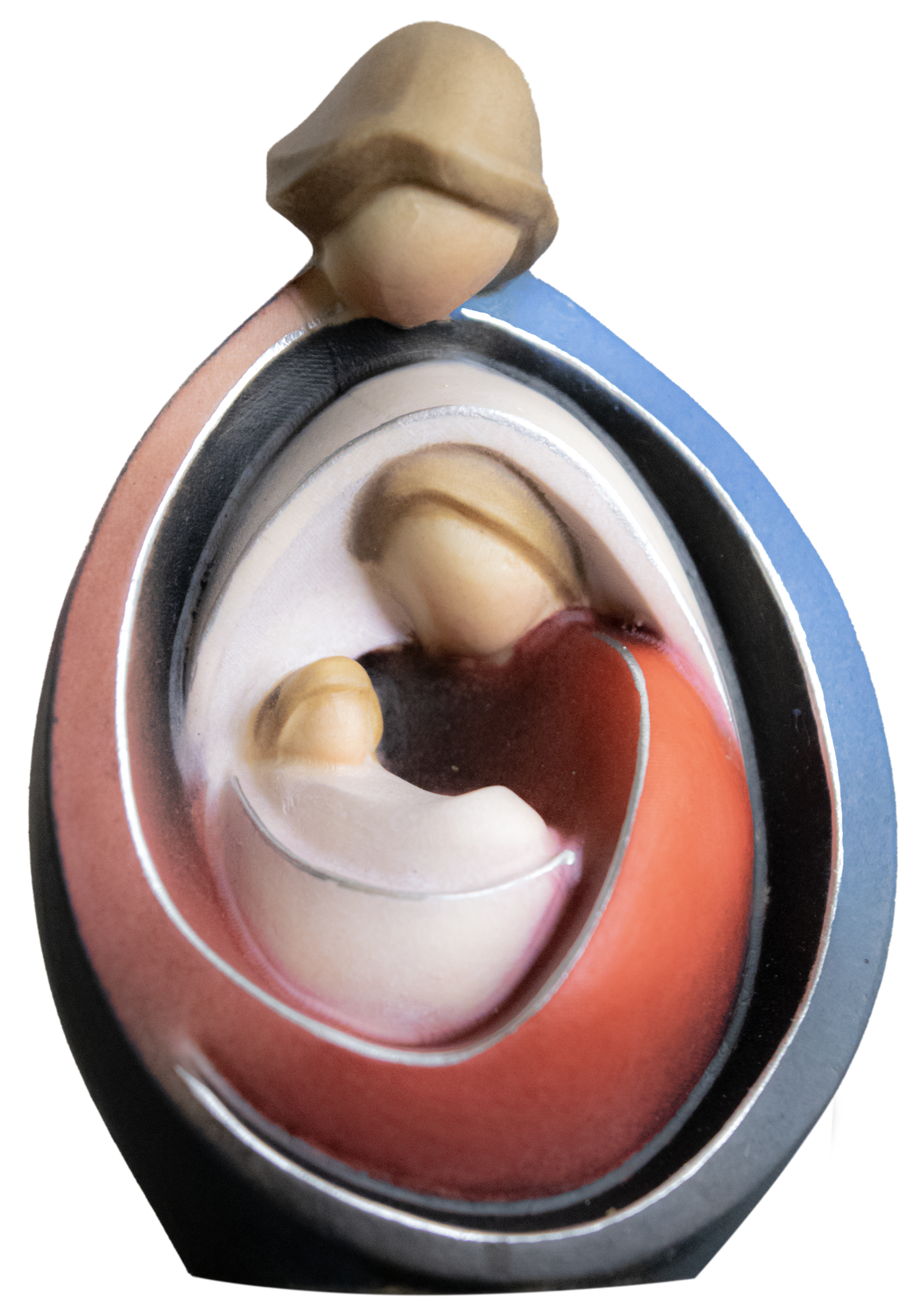 Krippenblock Aurora blau rot