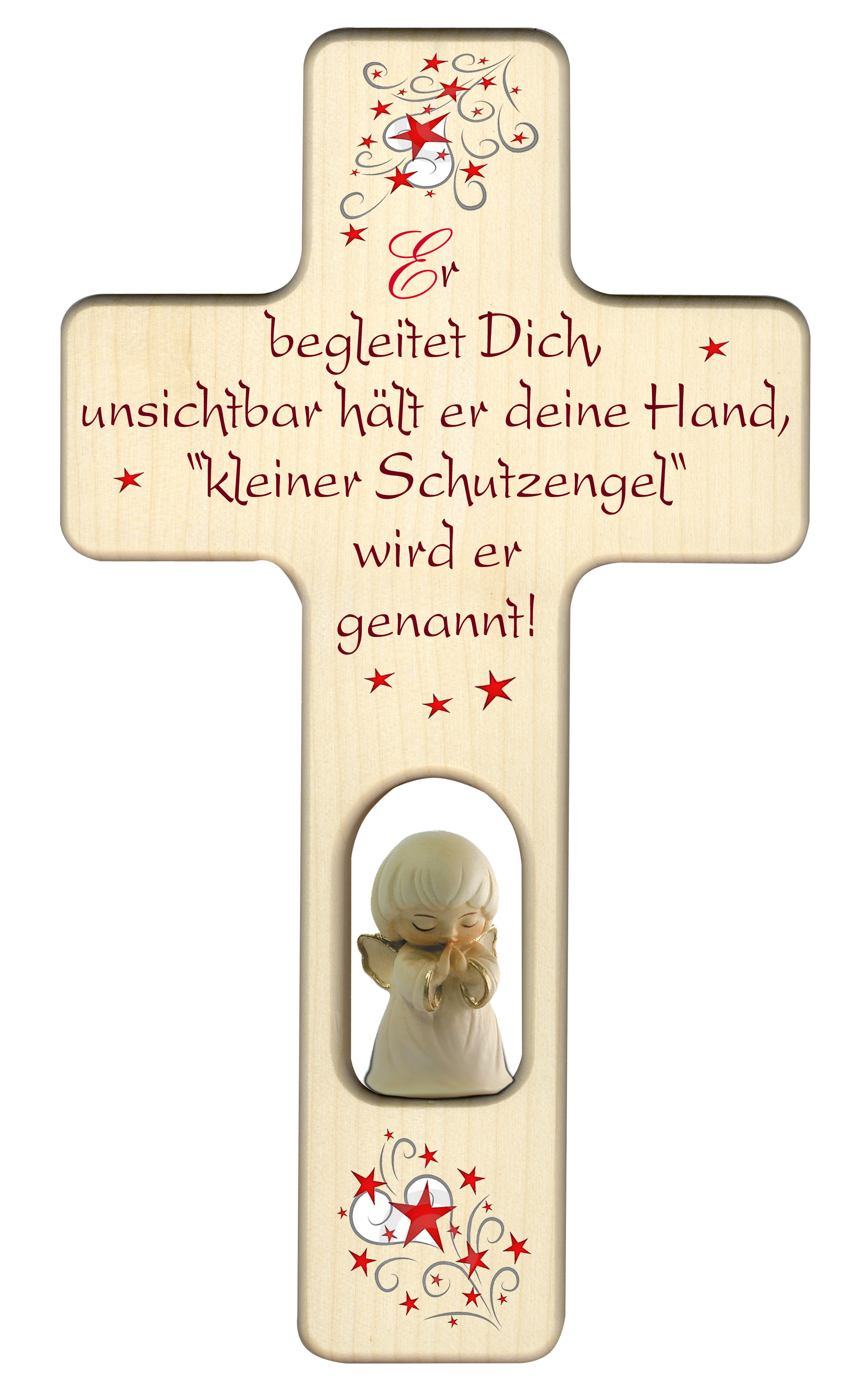 Kreuz mit Engel " Er begleitet.."