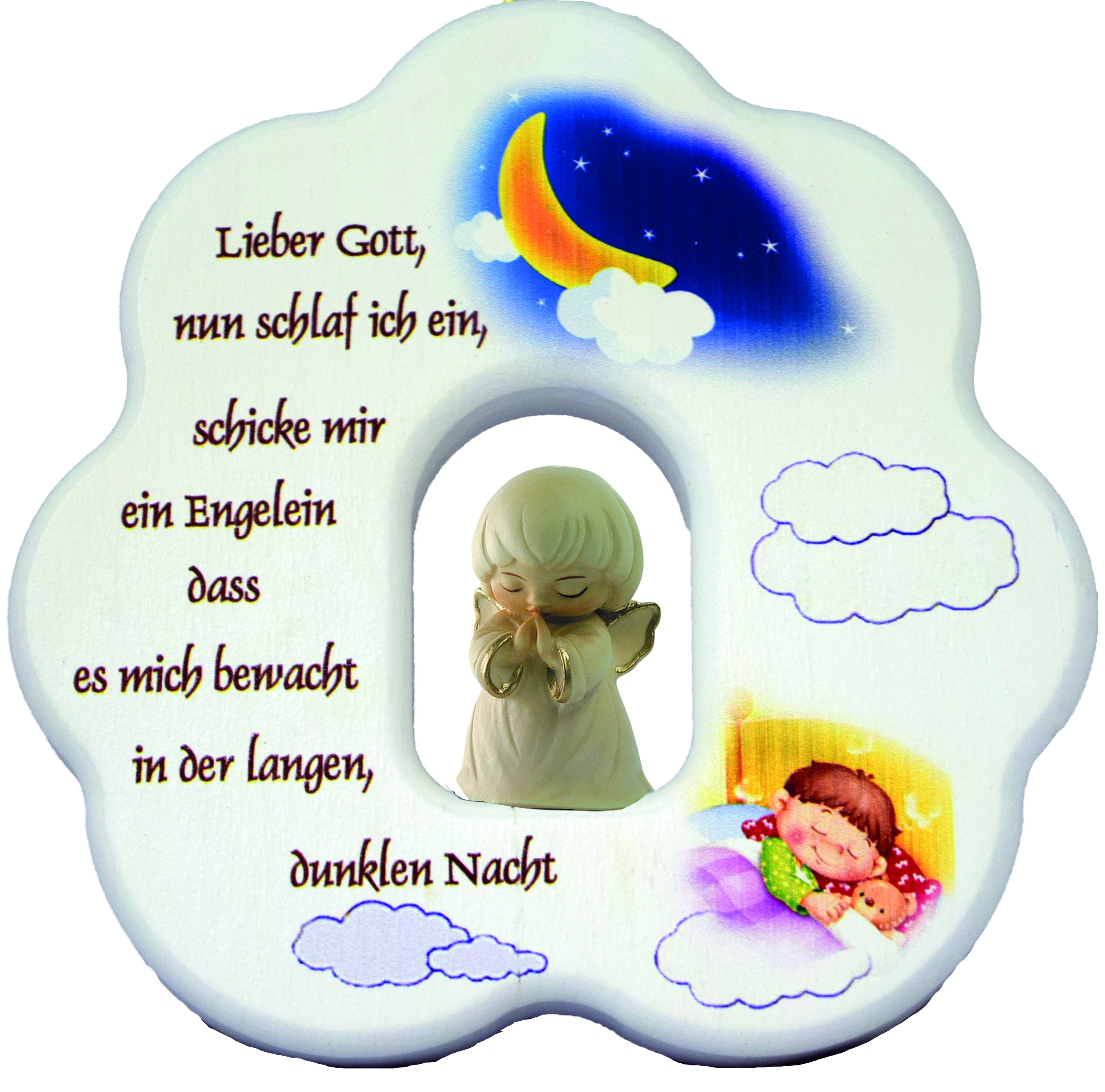 Weiß Bemalung Wolke "Lieber Gott.."