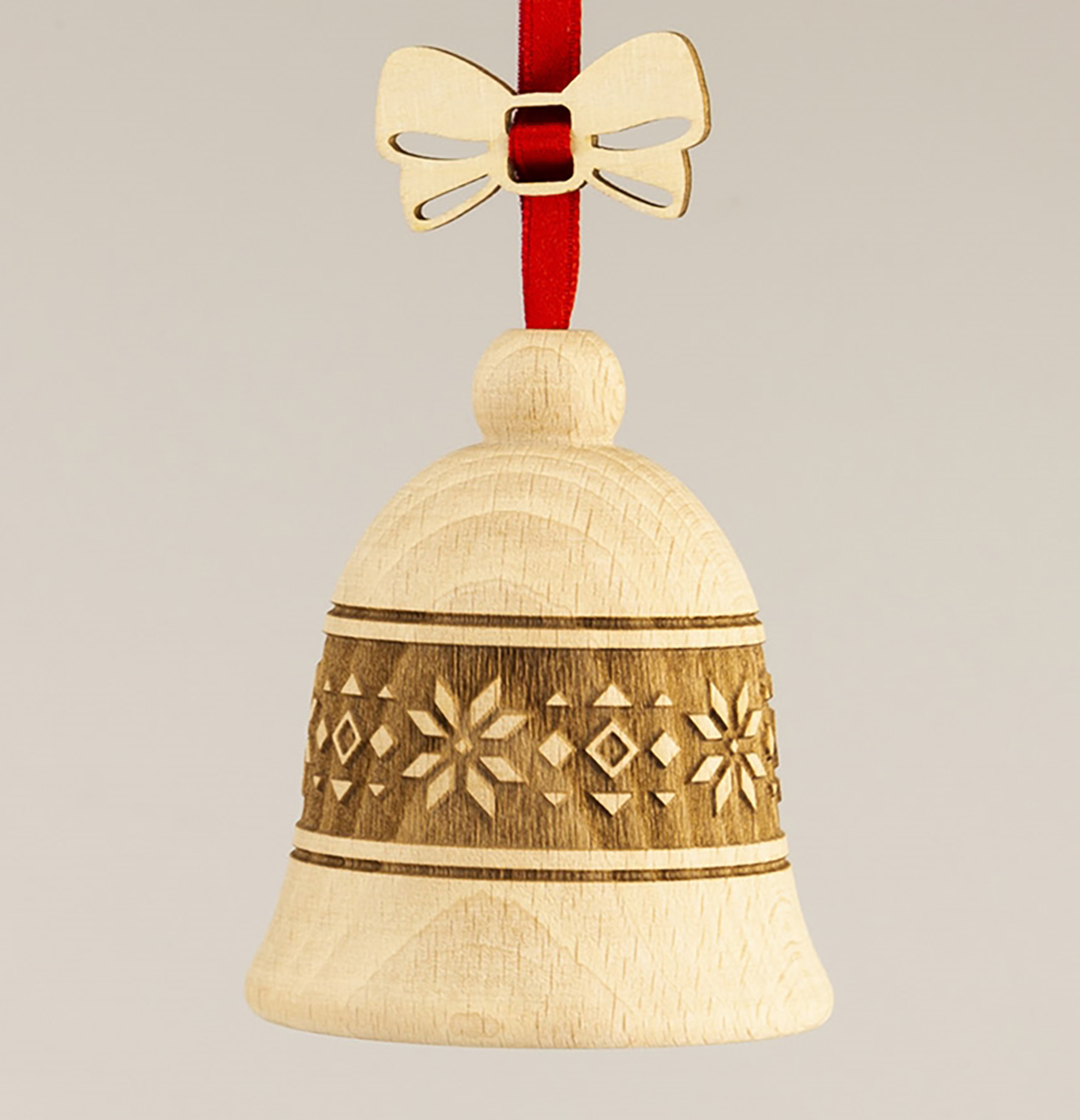 Glocke Ribbon aus Buche mit Nordic Style