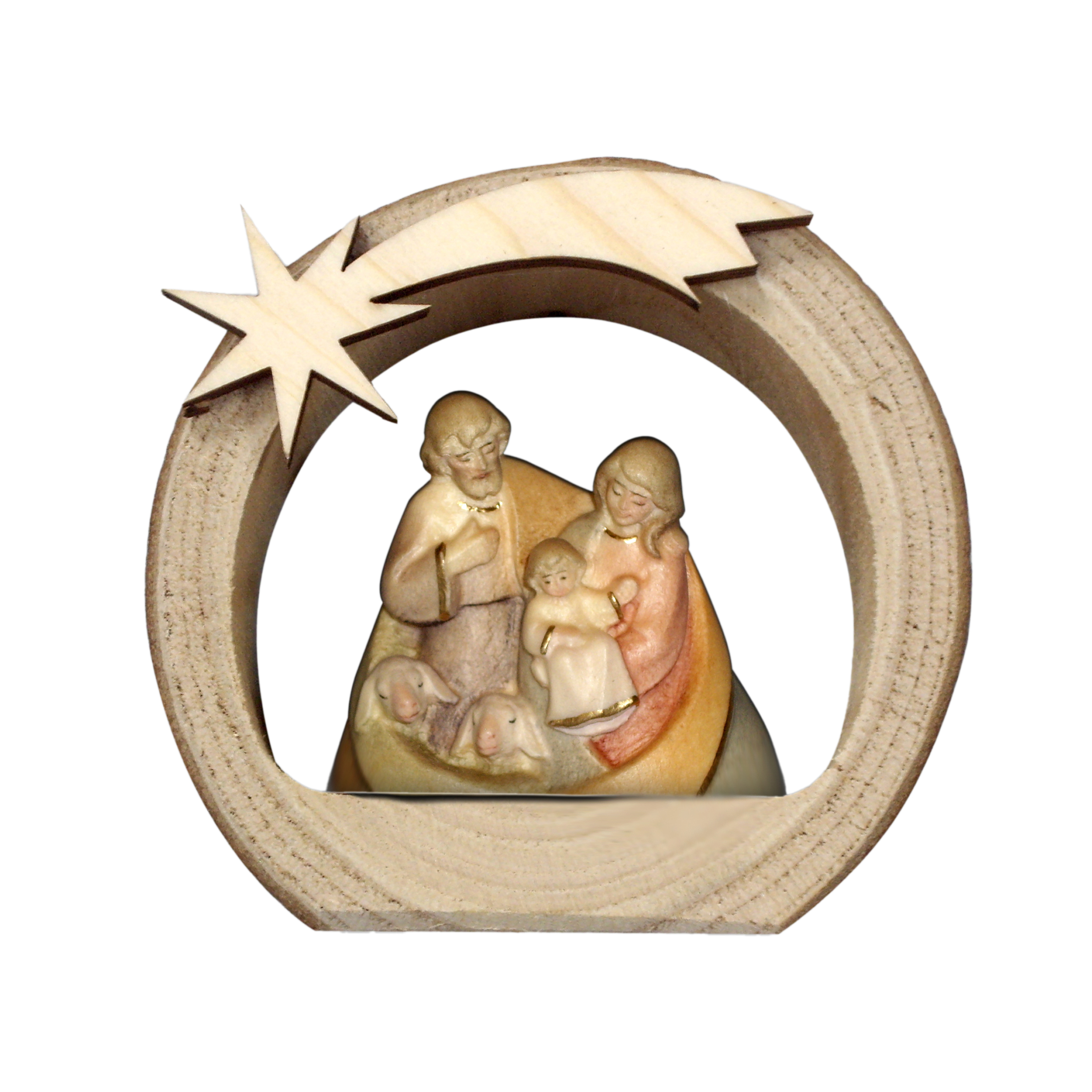 Grotte rinde + Hl. Familie Saibo