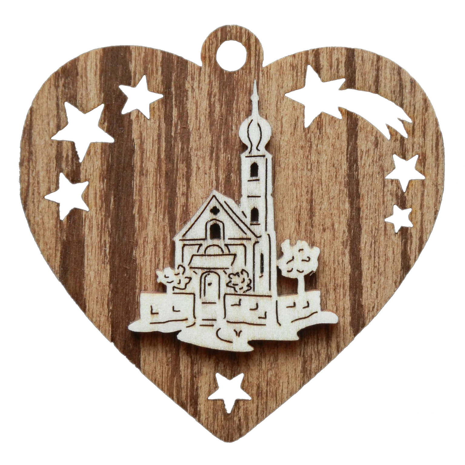 Kirche auf Herz beidseitig