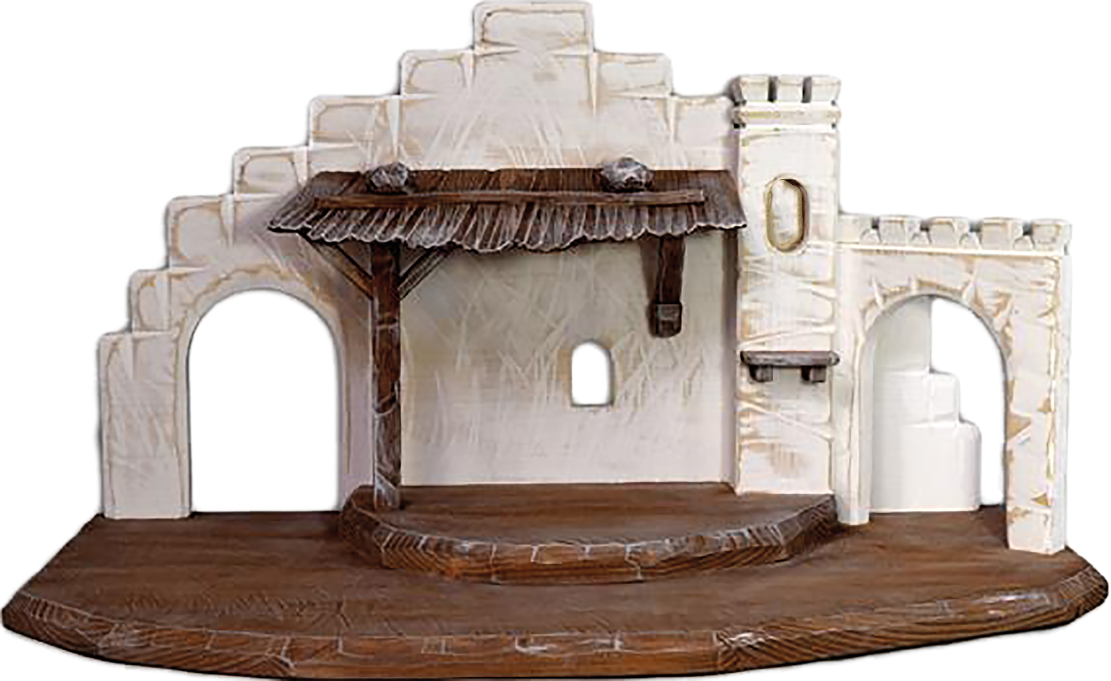 Stall modern braun_weiß