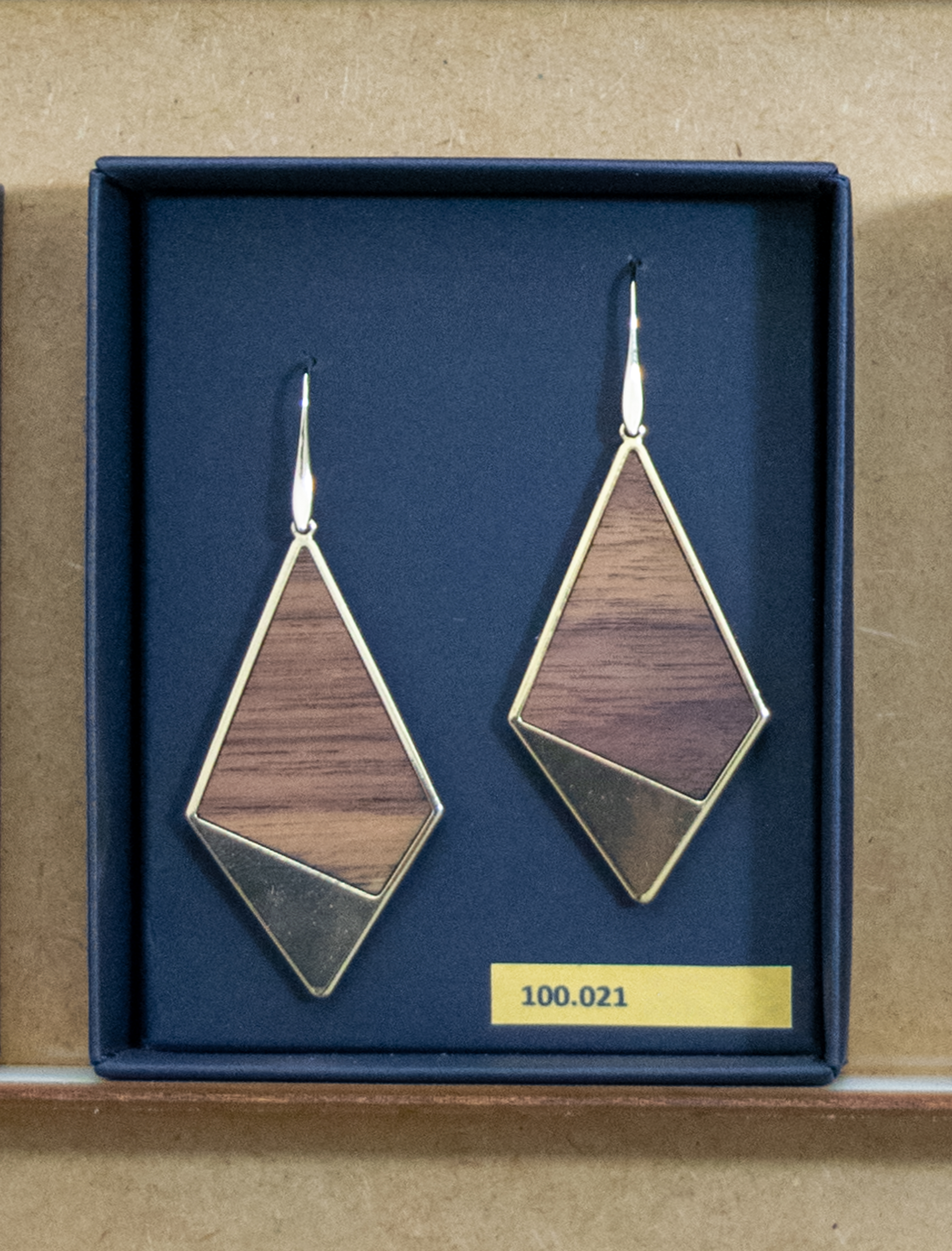 Earrings ‘Walnut Terrain’