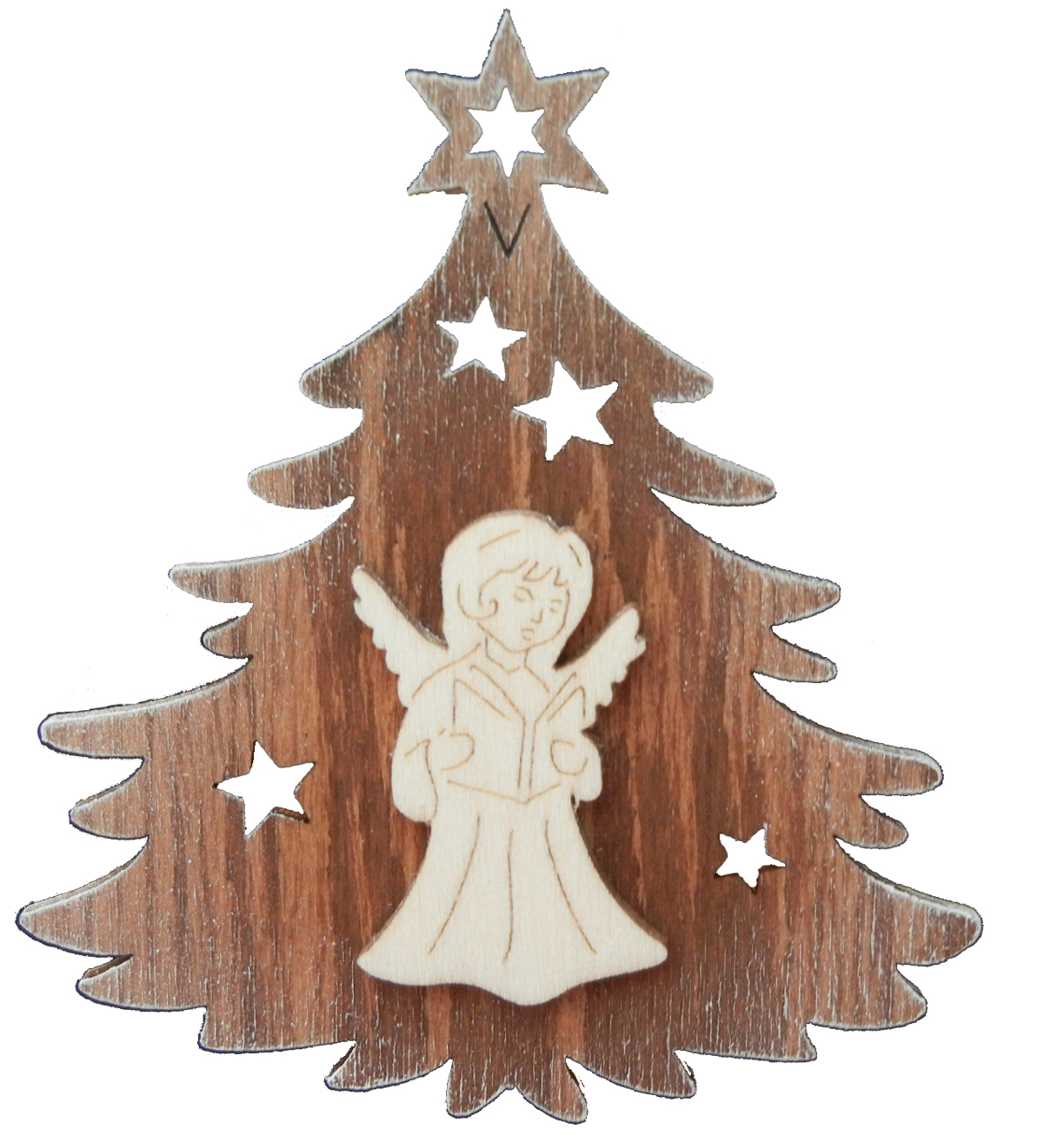 Engel auf Tanne Beidseitig