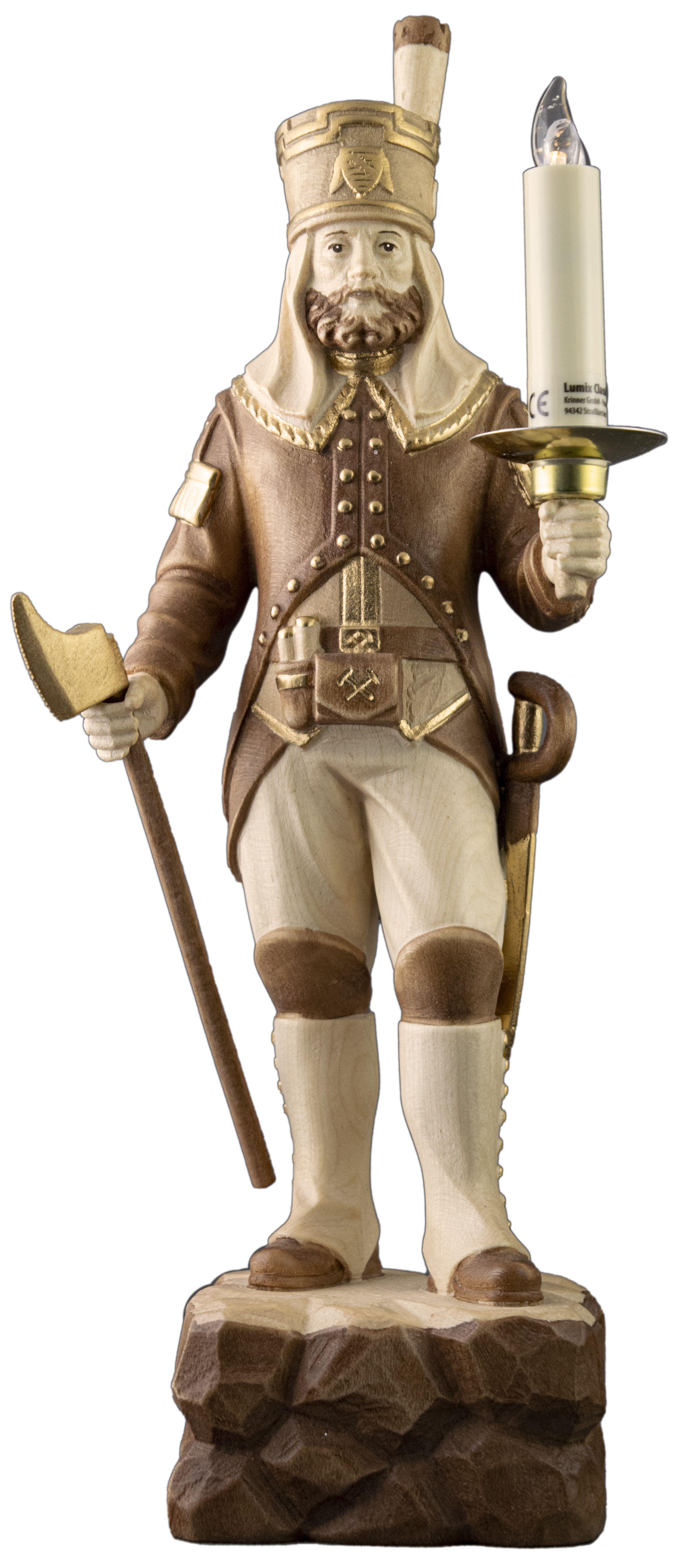 Annaberger Obersteiger mit Kerzenhalter