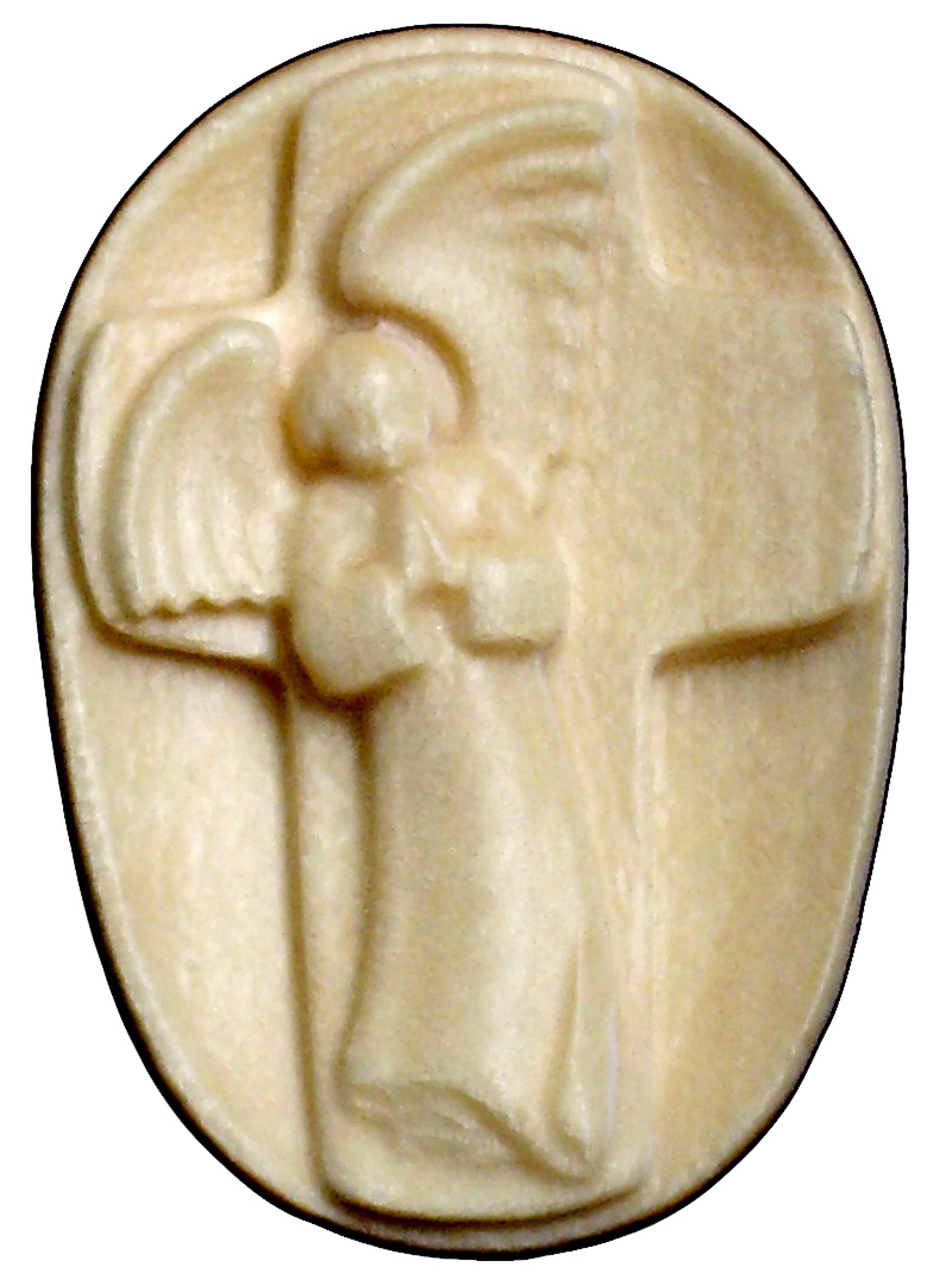 Oval-Schutzengelkreuz-Handschmeichler