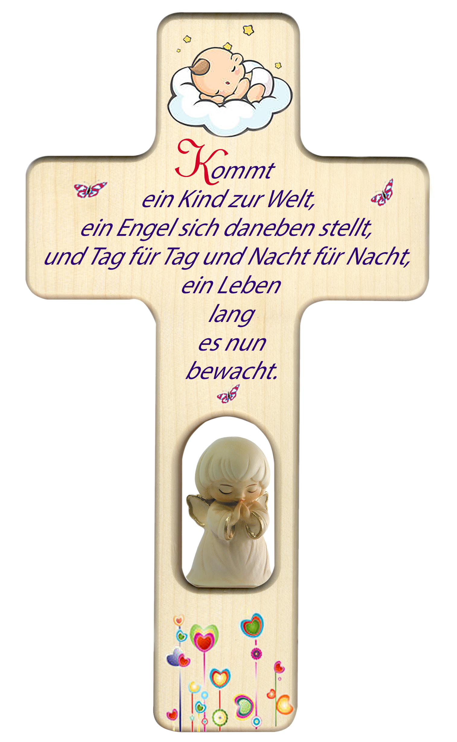 Kreuz mit Engel_Kommt ein Kind..