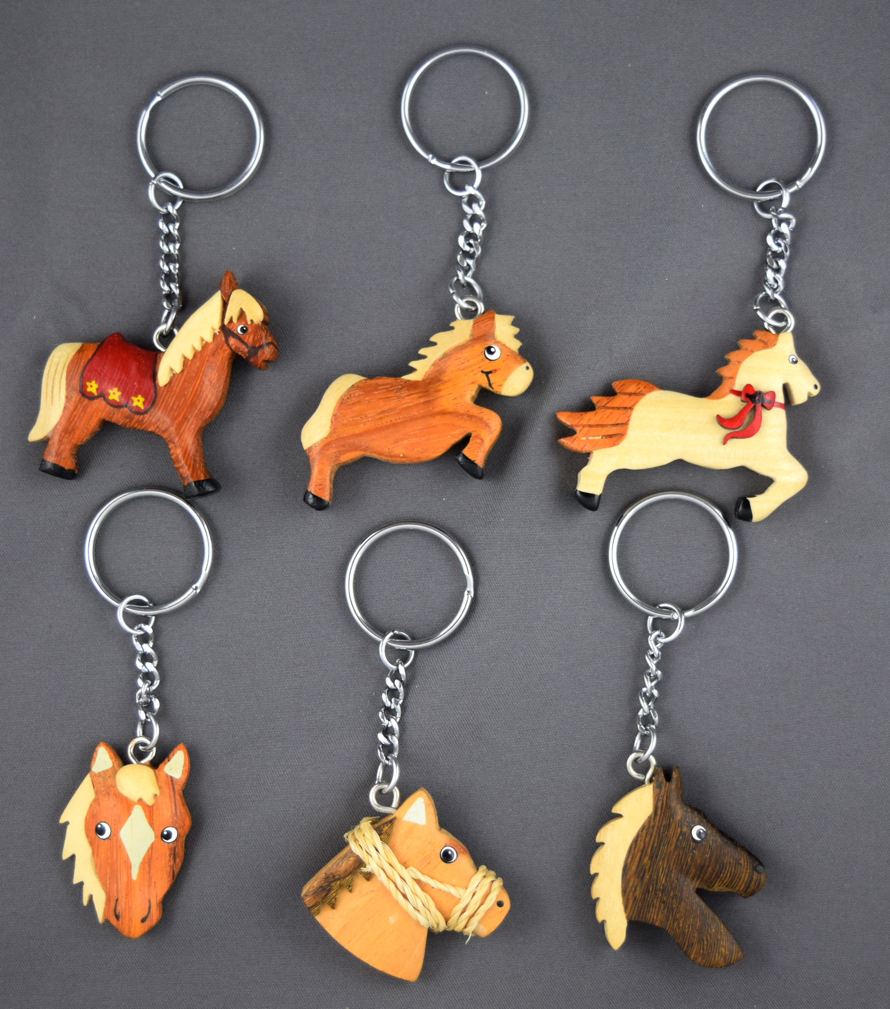 Schlüsselanhänger Pferd gemischt x12St.