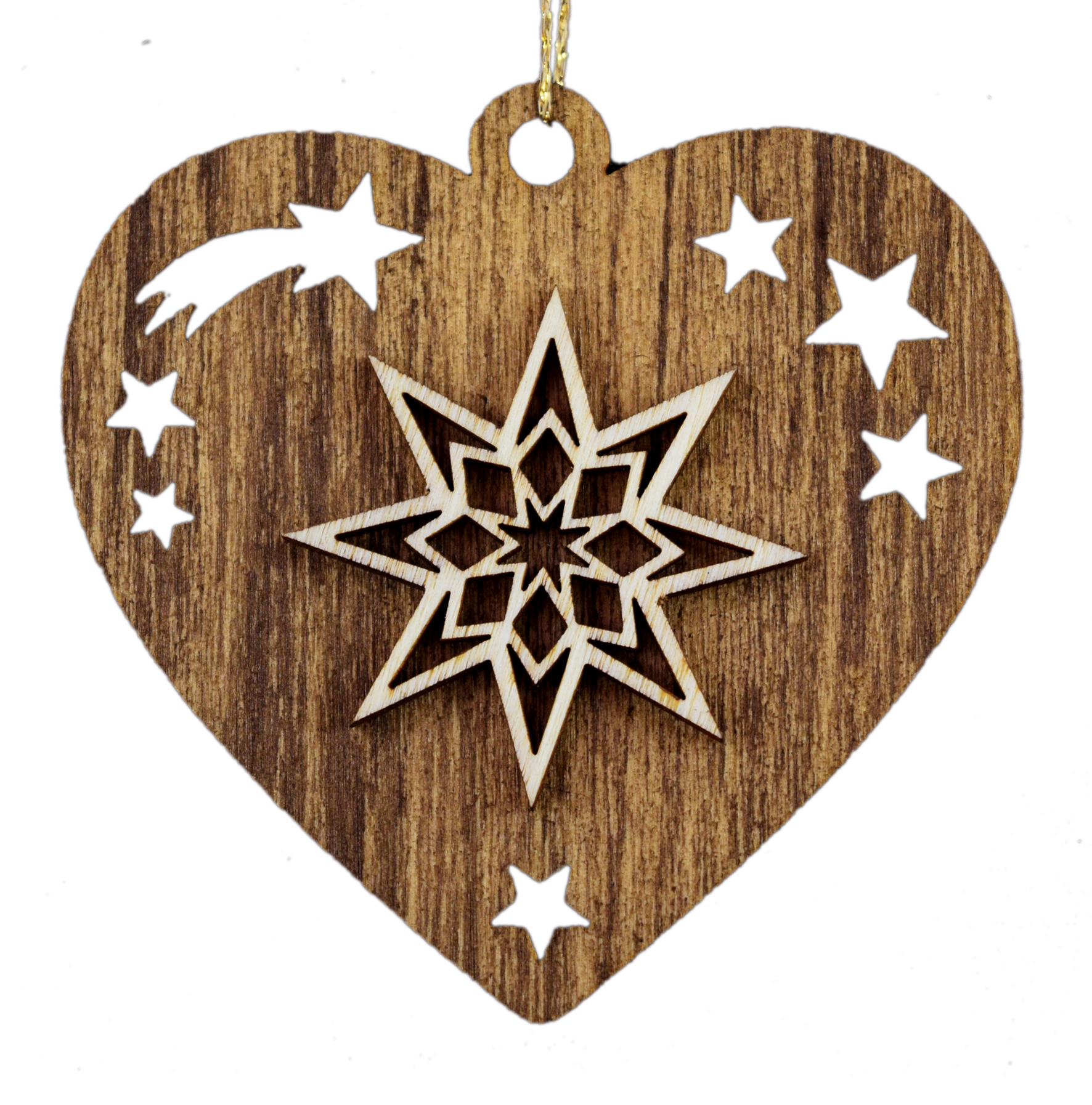 Stern auf Herz Beidseitig