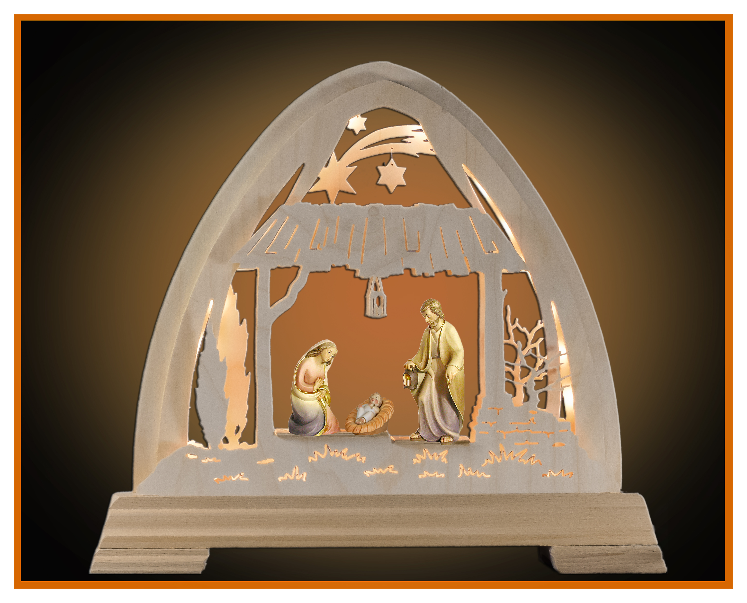 Gotischerbogen LED Rudolf Familie