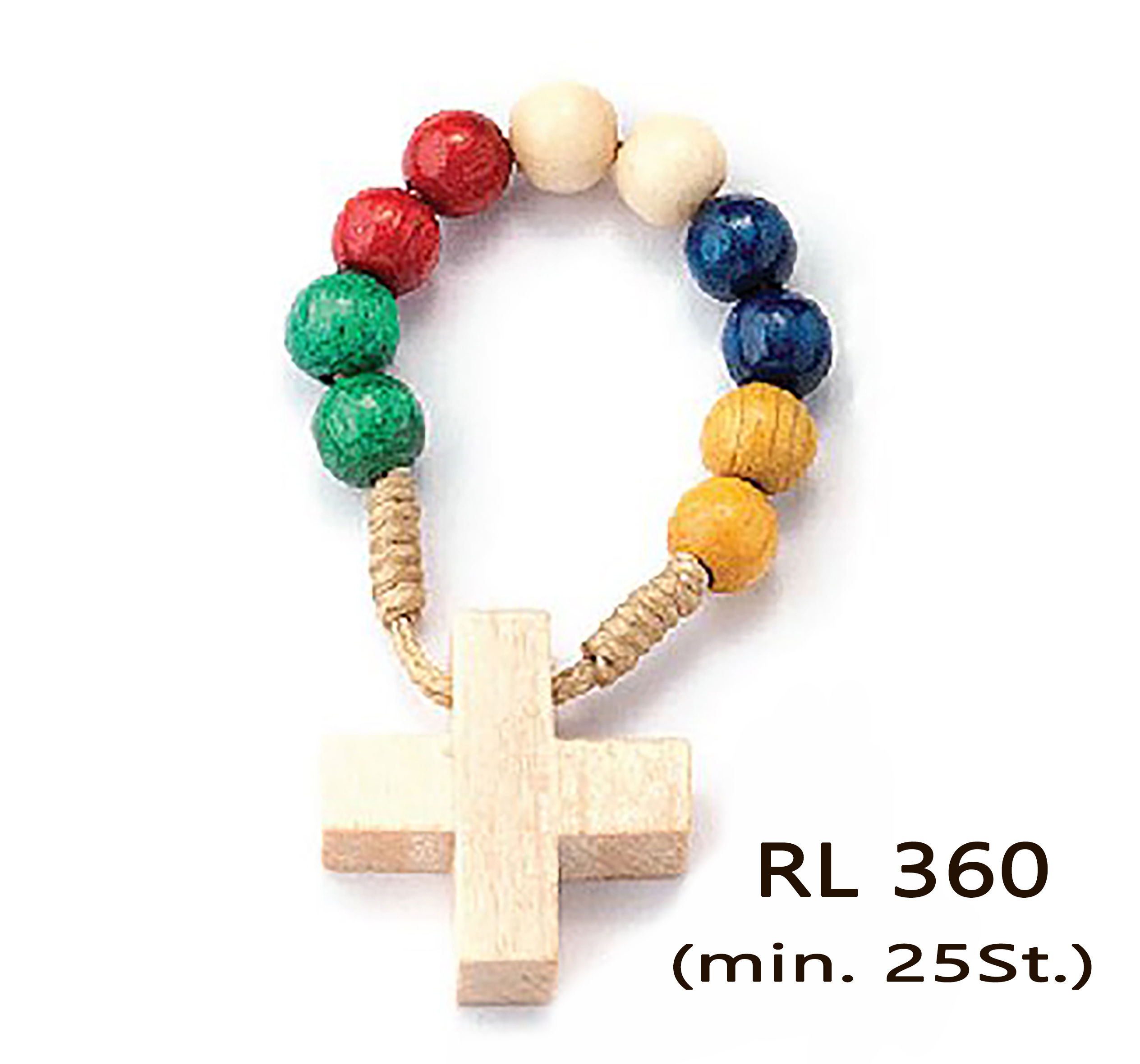 VE 25st._Rosenkranz mit Seilbinde Ø 6 mm